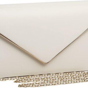 Vegan Leather Clutch Bag Women Evening Wedding Formal Party Handbag